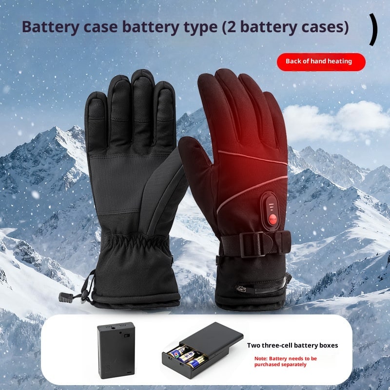 Women's Heated Gloves with Rechargeable Battery Waterproof Zipper and Adjustable Wrist Strap - Image 3