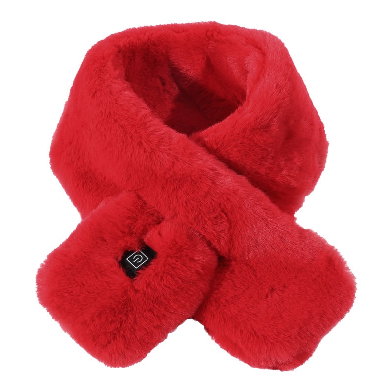 Women's Heated Scarf USB Electric Neck Wrap with Faux Fur and Three Temperature Levels - Image 5