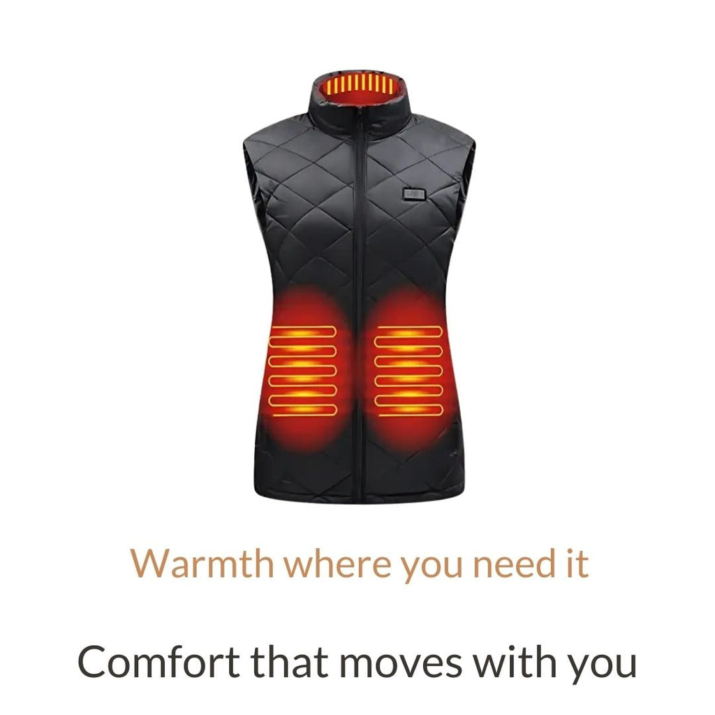 Women's Heated Vest for with USB Rechargeable Battery Power and Adjustable Heat Levels - Image 3