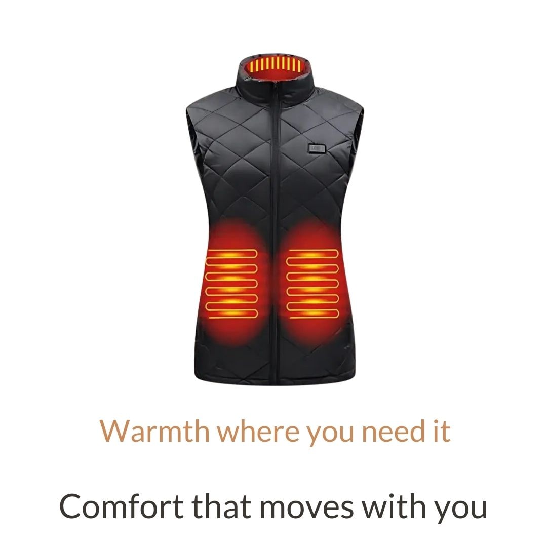 Women's Heated Vest for with USB Rechargeable Battery Power and Adjustable Heat Levels - Image 3