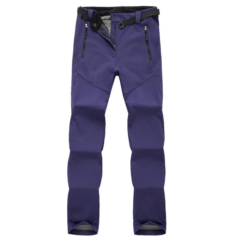 Women's Hiking and Trekking Pants with Fleece Lining and Water Resistant Softshell - Image 11