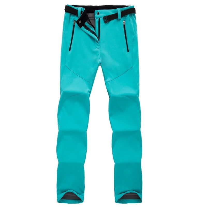Women's Hiking and Trekking Pants with Fleece Lining and Water Resistant Softshell - Image 16