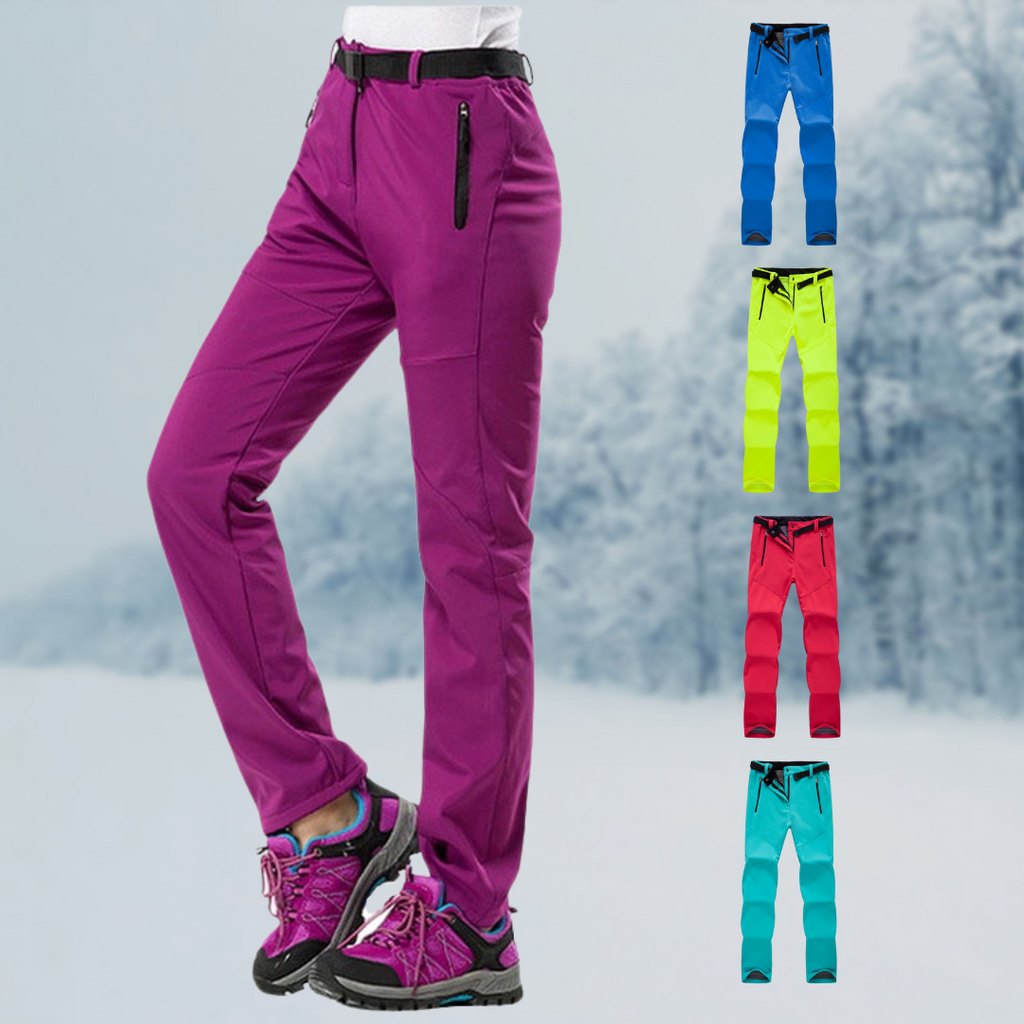Women's Hiking and Trekking Pants with Fleece Lining and Water Resistant Softshell - Image 2