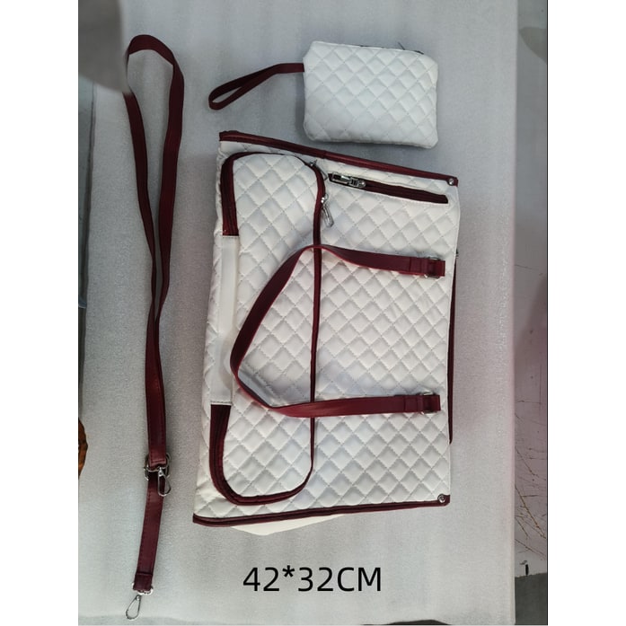 Women's Insulated Lunch Tote Bag with Matching Wristlet Quilted Thermal Box Anti Theft Crossbody - Image 10
