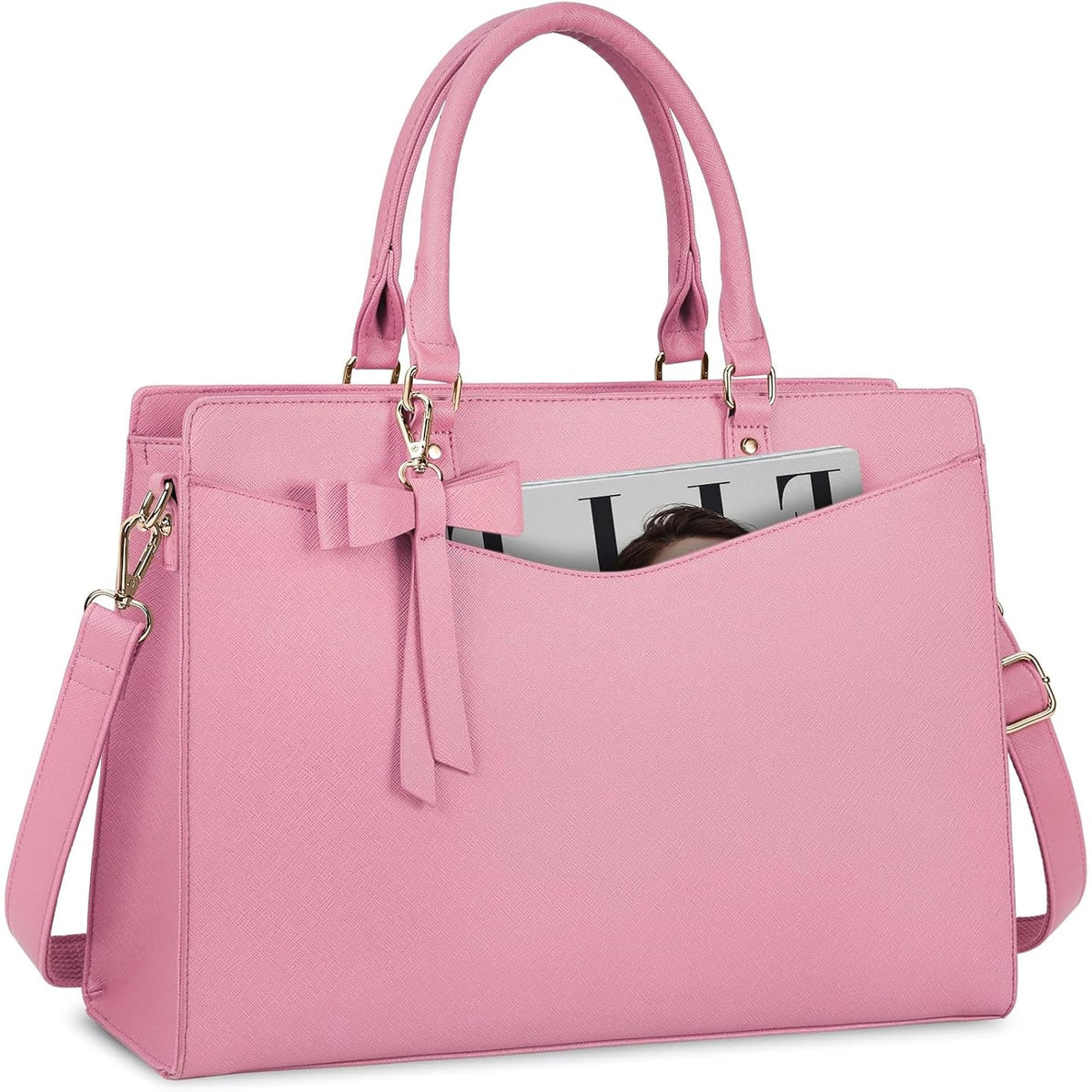 Women's Laptop Tote Bag with Multiple Compartments and Padded Protection - Image 13