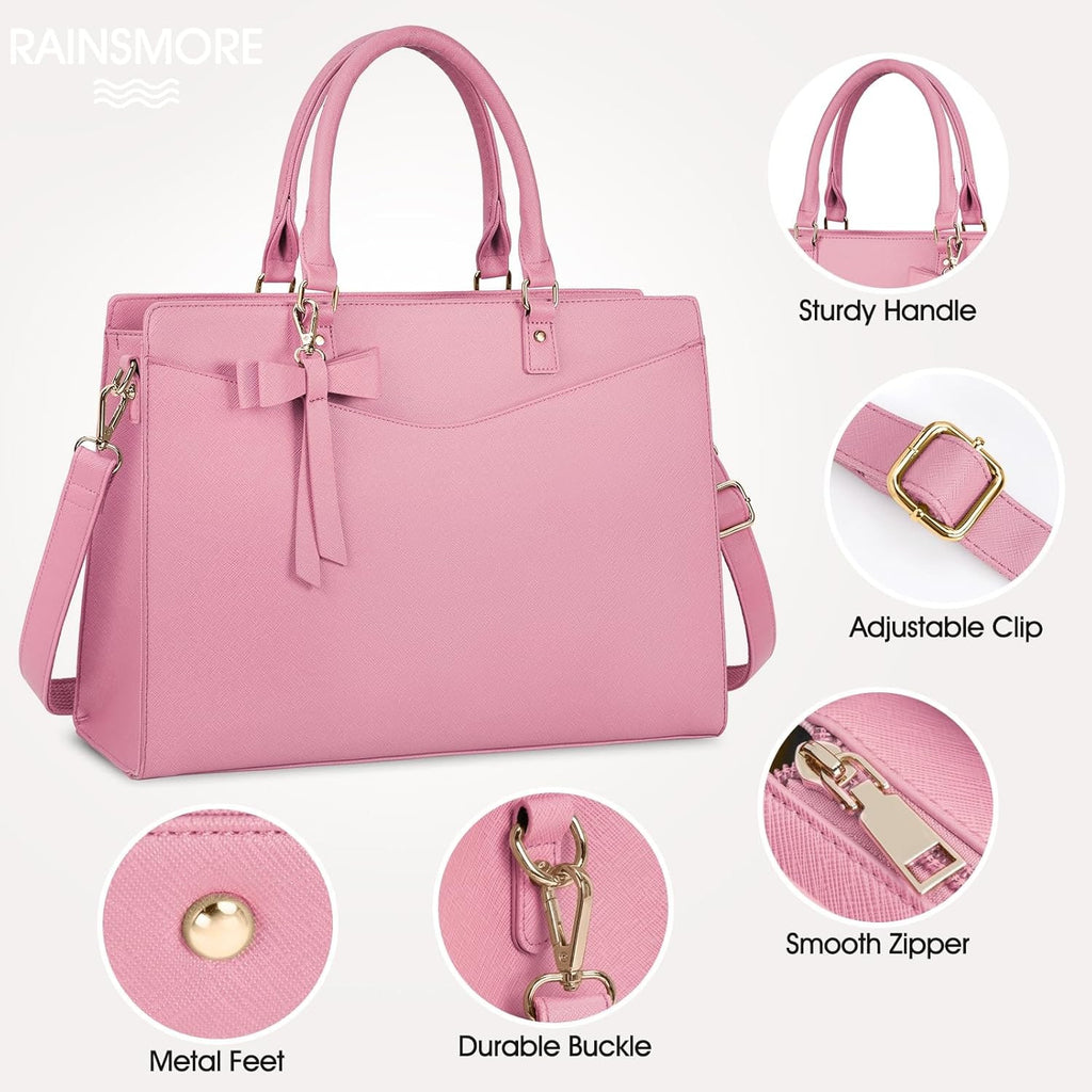 Women's Laptop Tote Bag with Multiple Compartments and Padded Protection - Image 14