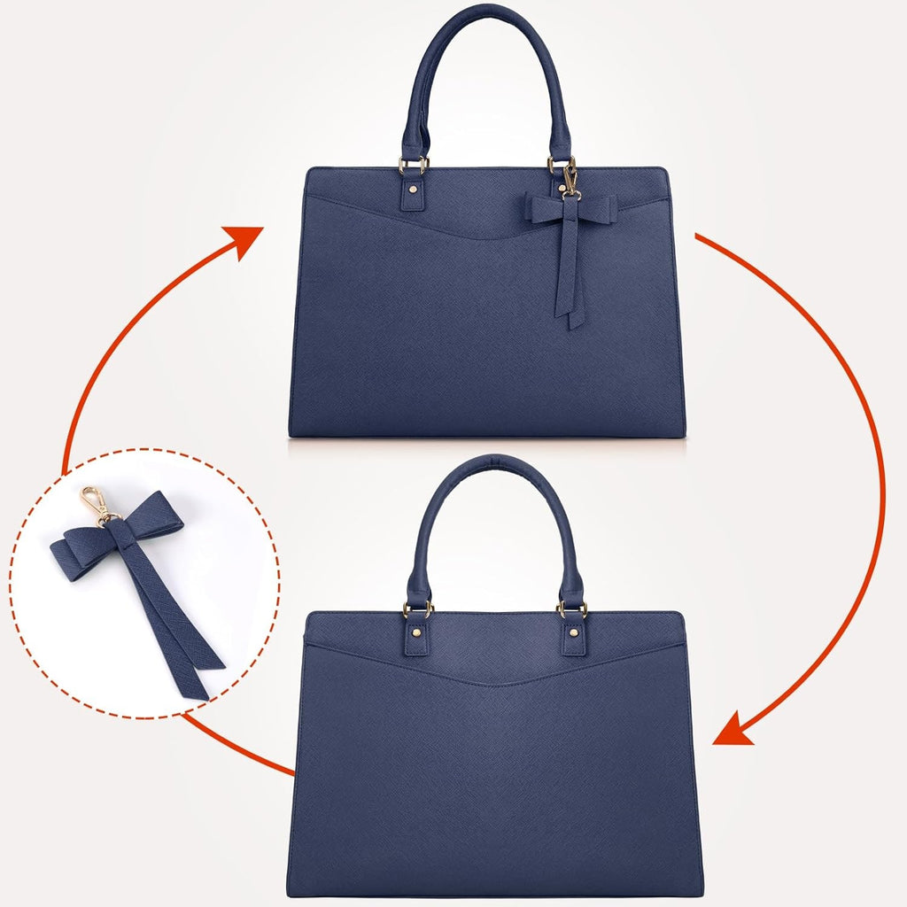 Women's Laptop Tote Bag with Multiple Compartments and Padded Protection - Image 22