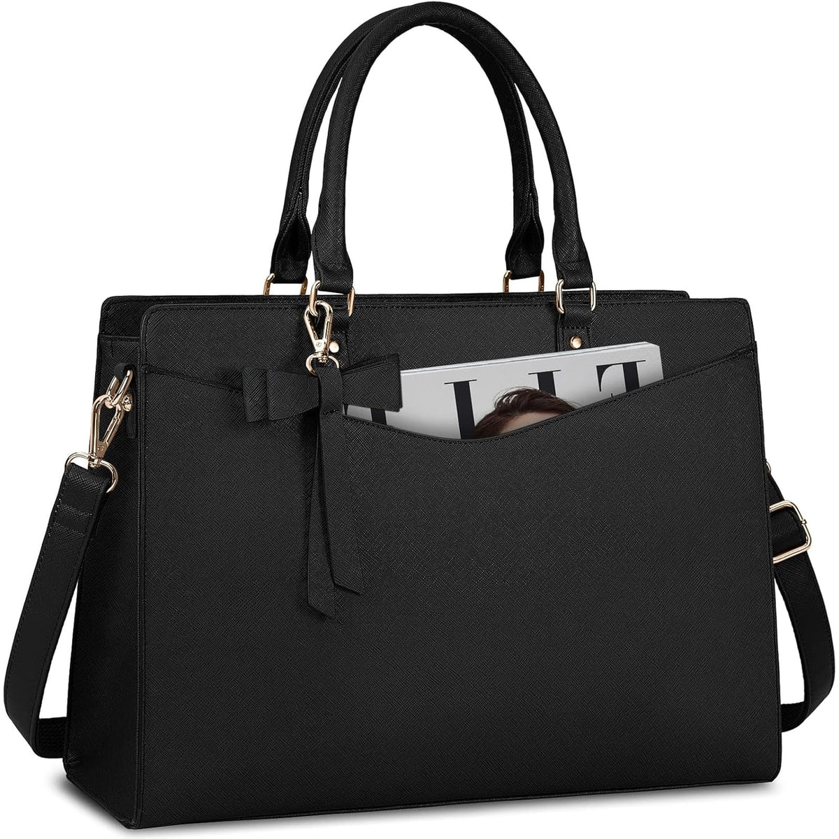 Women's Laptop Tote Bag with Multiple Compartments and Padded Protection - Image 25