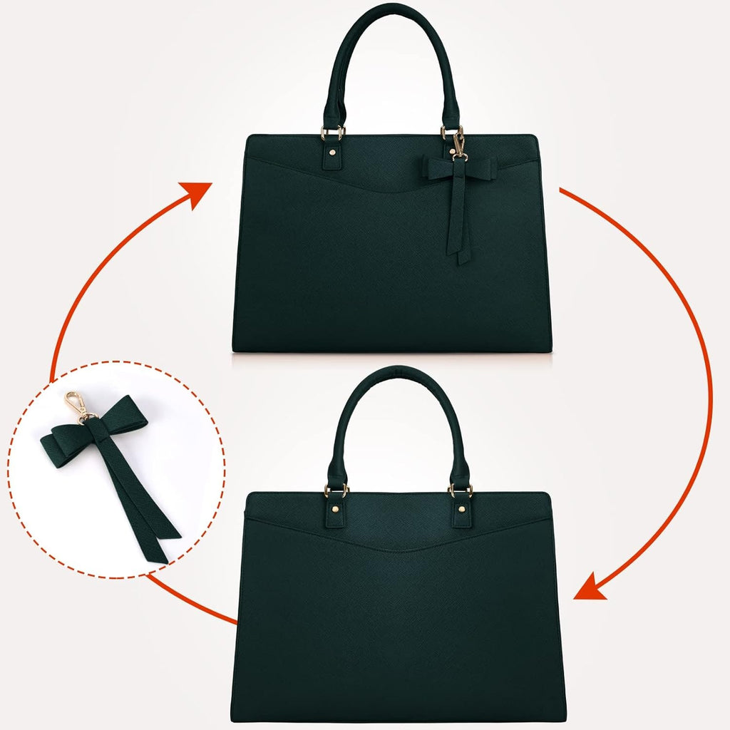 Women's Laptop Tote Bag with Multiple Compartments and Padded Protection - Image 4