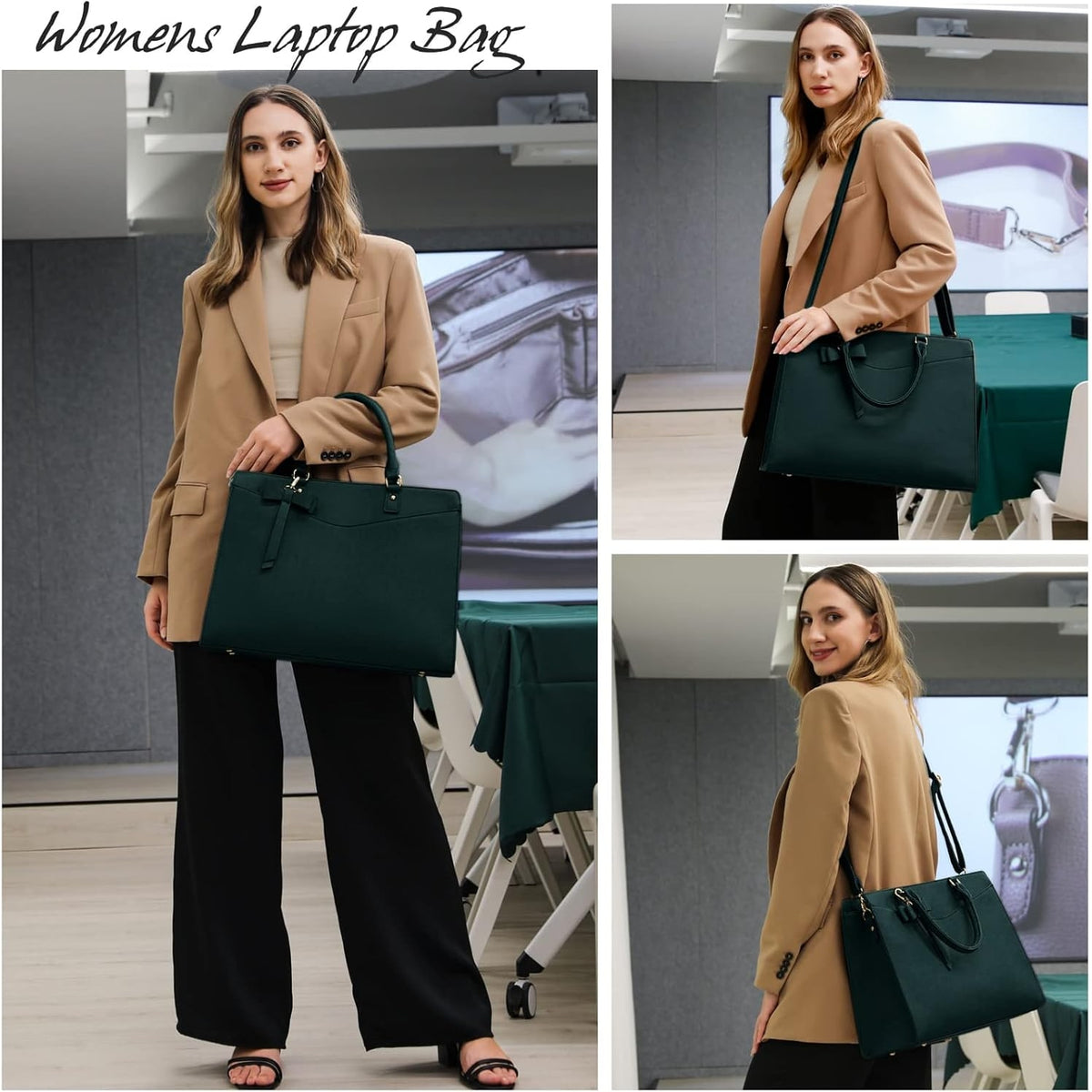 Women's Laptop Tote Bag with Multiple Compartments and Padded Protection - Image 5