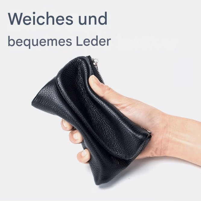 Women's Leather Bifold Wallet with Dual Zipper Pockets and Card Slots - Image 20