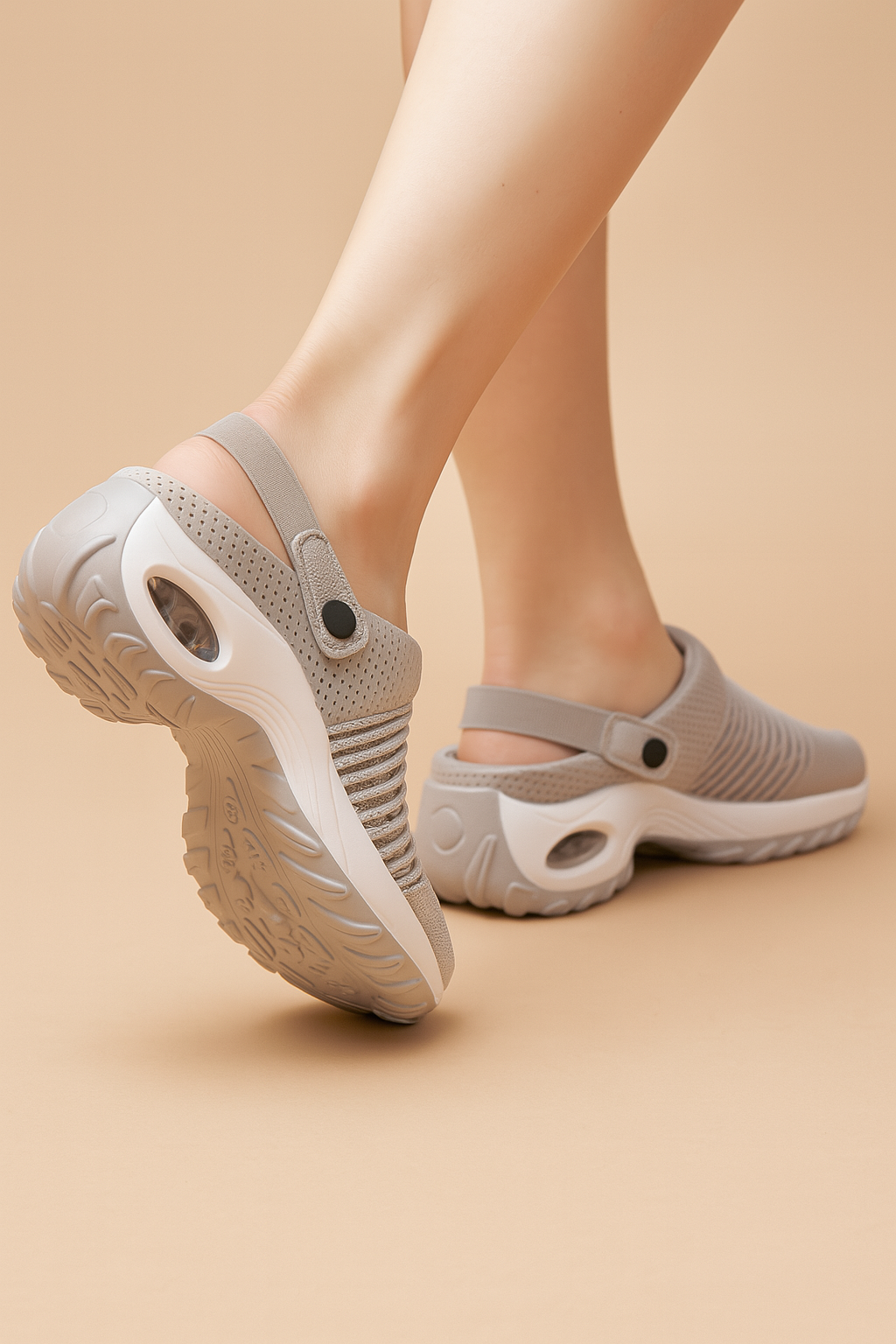 Women's Mesh Clogs with Orthopedic Arch Support and Breathable Slip-On Design - Image 1