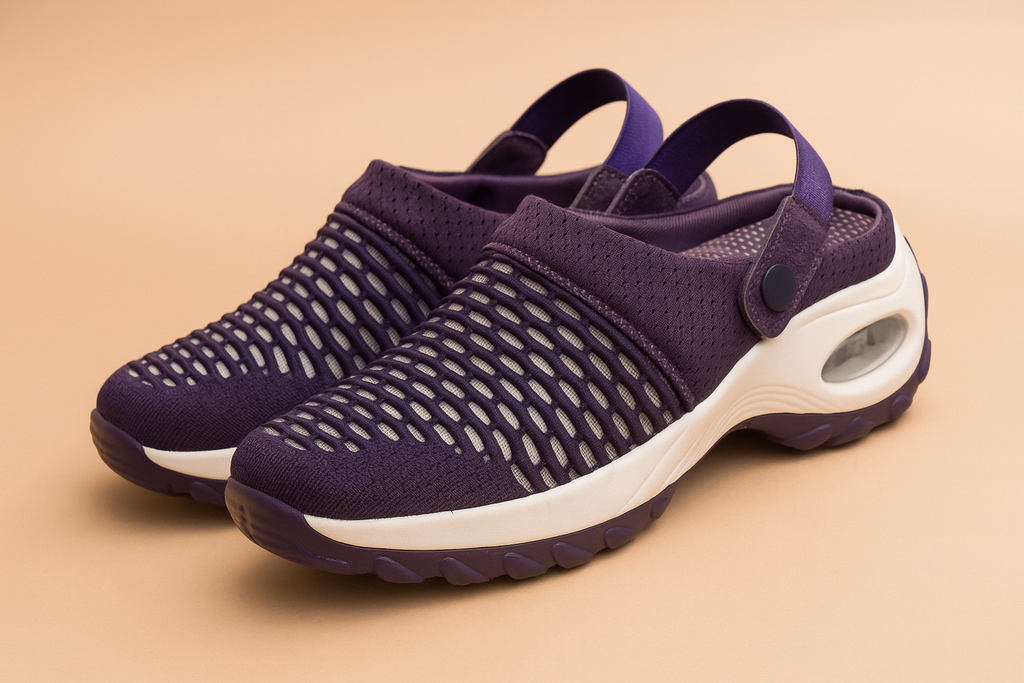 Women's Mesh Clogs with Orthopedic Arch Support and Breathable Slip-On Design - Image 2