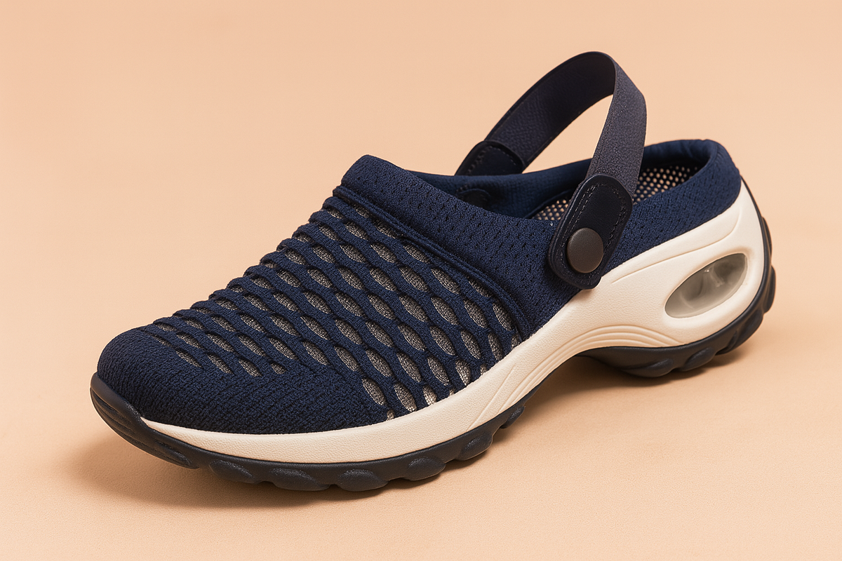Women's Mesh Clogs with Orthopedic Arch Support and Breathable Slip-On Design - Image 3