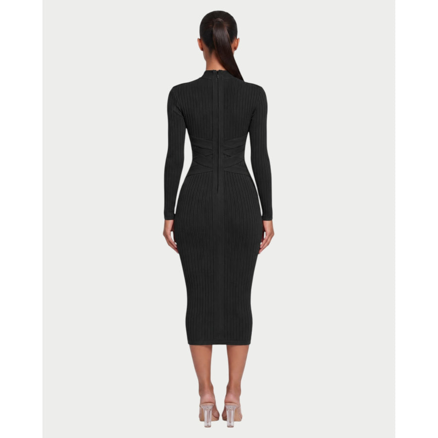 The Wrap-Waist Knit Dress