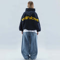 Women's Oversized Hoodie Pullover Sweatshirt with Graphic Print and Drop Shoulder - Image 8