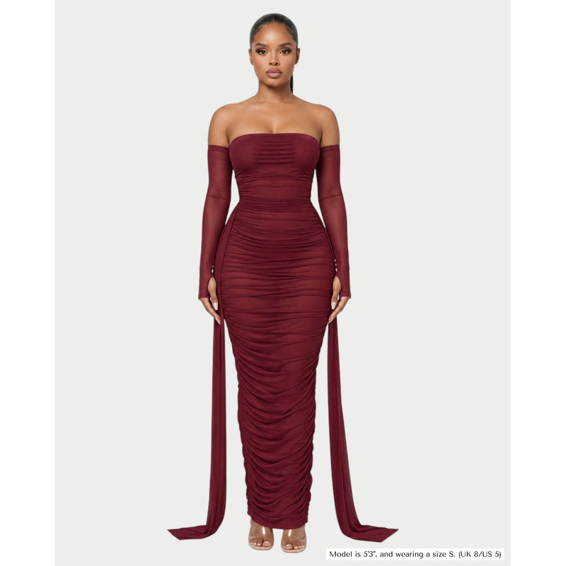 The Draped Ruched Maxi

