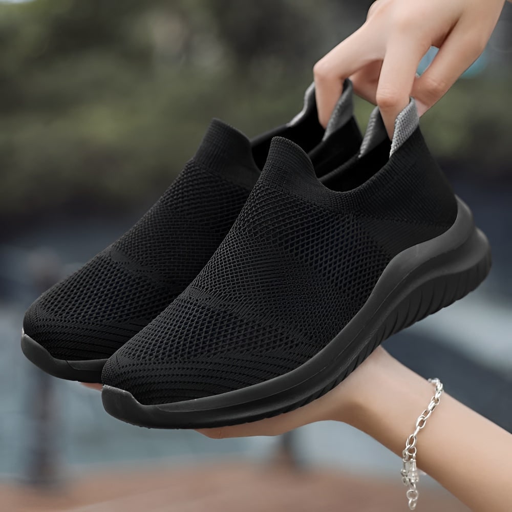 Women's Slip on Sneakers Breathable Mesh Laceless Walking Cushioned On Shoes - Image 2