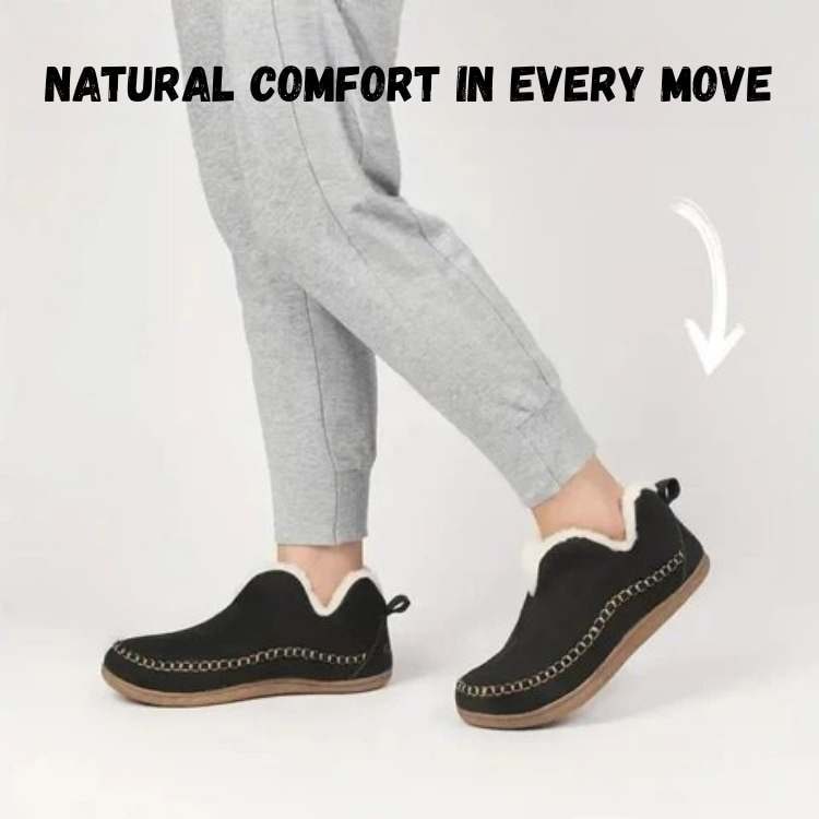 Women's Slipper Booties with Faux Suede Fleece Lining and Arch Support - Image 3