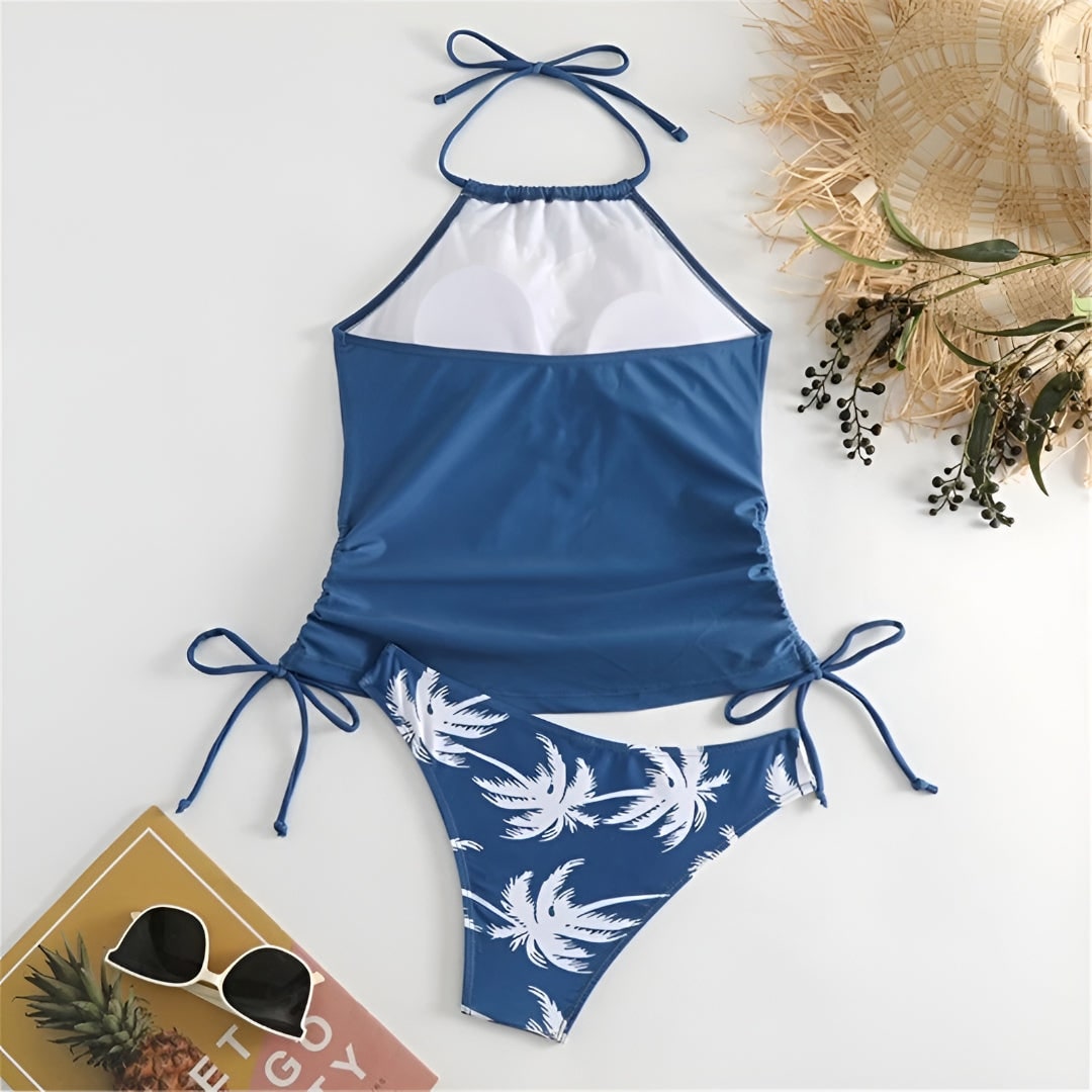 Women's Tankini Swimsuit Bathing Suit Halterneck Two Piece Quick Dry Beach Halter - Image 5