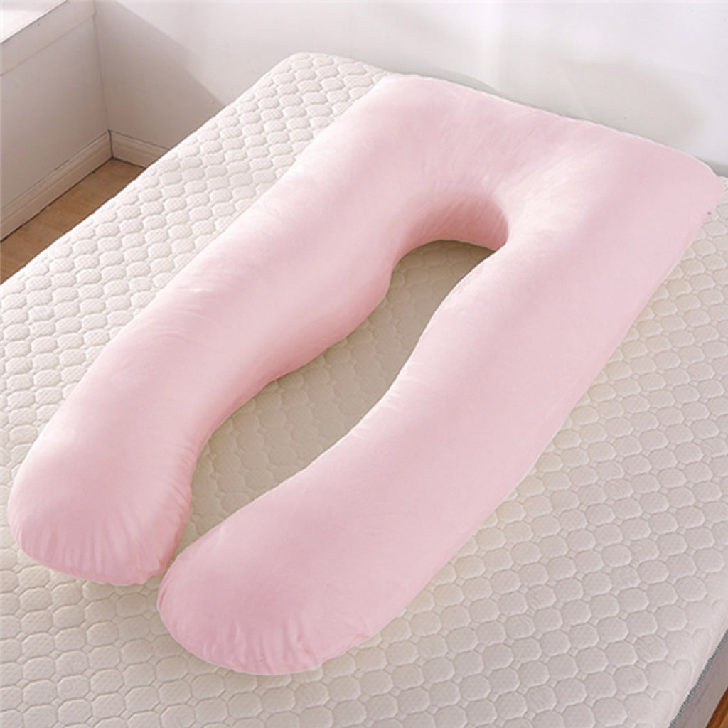 Women's U Shaped Full Body Pregnancy Pillow with Plush Support for Side Sleeping - Image 8