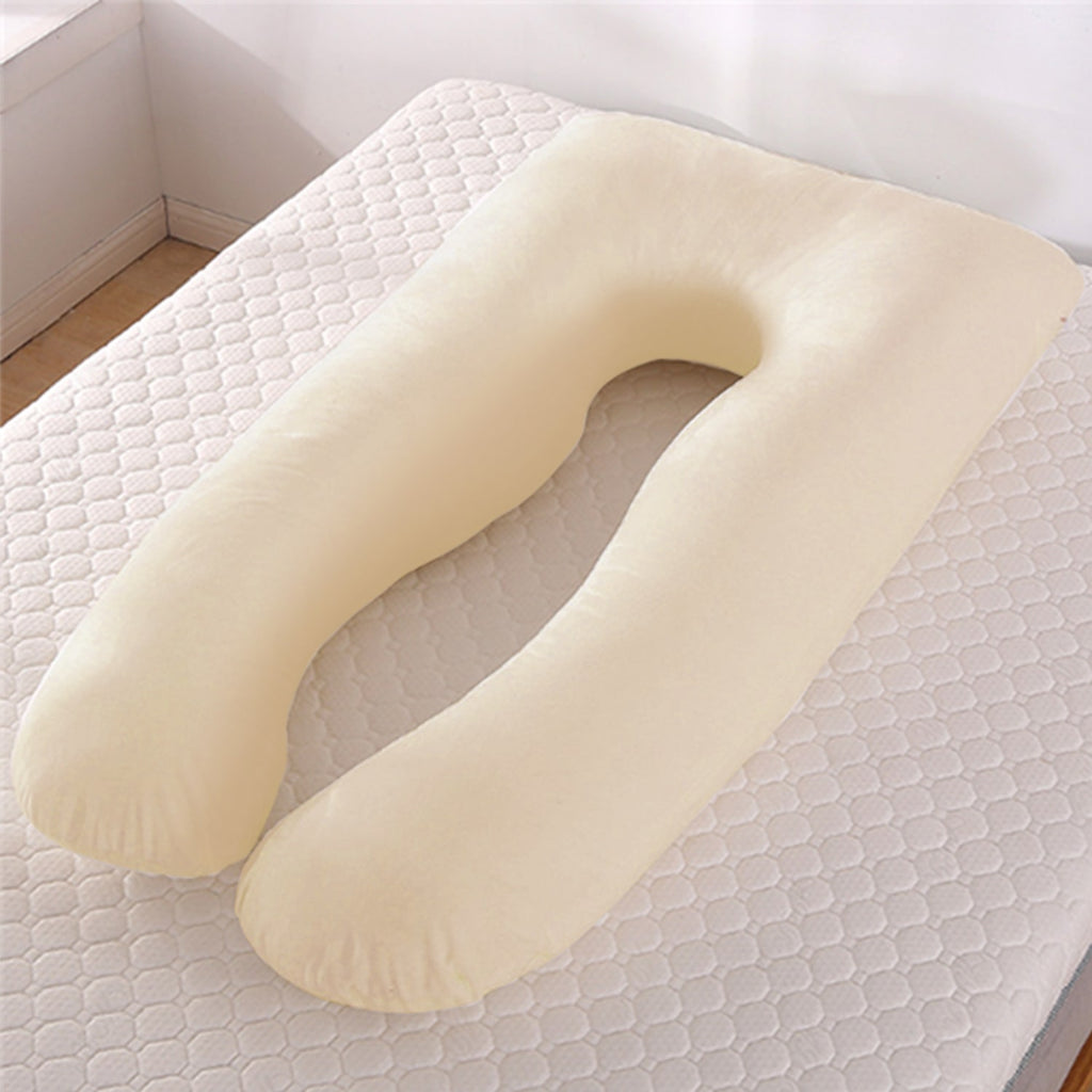 Women's U Shaped Full Body Pregnancy Pillow with Plush Support for Side Sleeping - Image 9