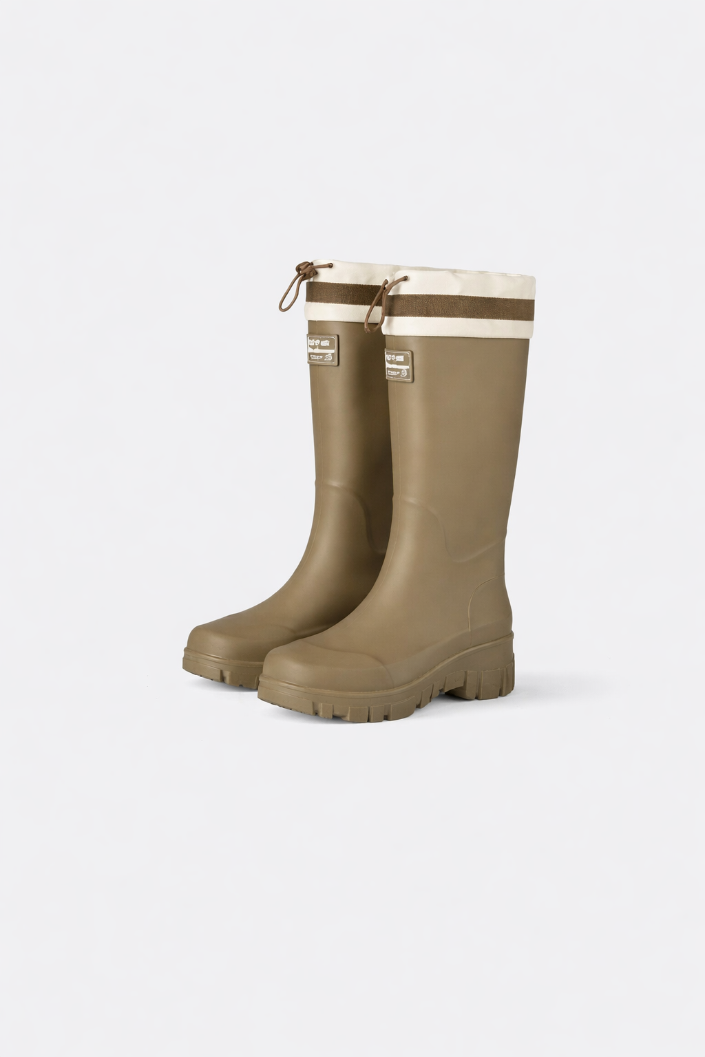 Women's Waterproof Boots with Adjustable Drawstring Collar and Chunky Lug Sole - Image 4