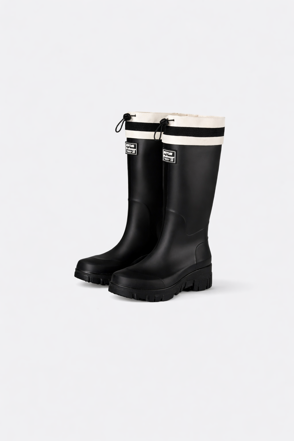 Women's Waterproof Boots with Adjustable Drawstring Collar and Chunky Lug Sole - Image 6