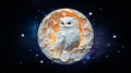 Wooden Jigsaw Puzzle Circular Irregular Pieces Owl Floral Shaped - Image 1