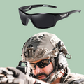 Wrap Around Sports Sunglasses with UV 400 Polarized Lenses and Tactical Design - Image 1