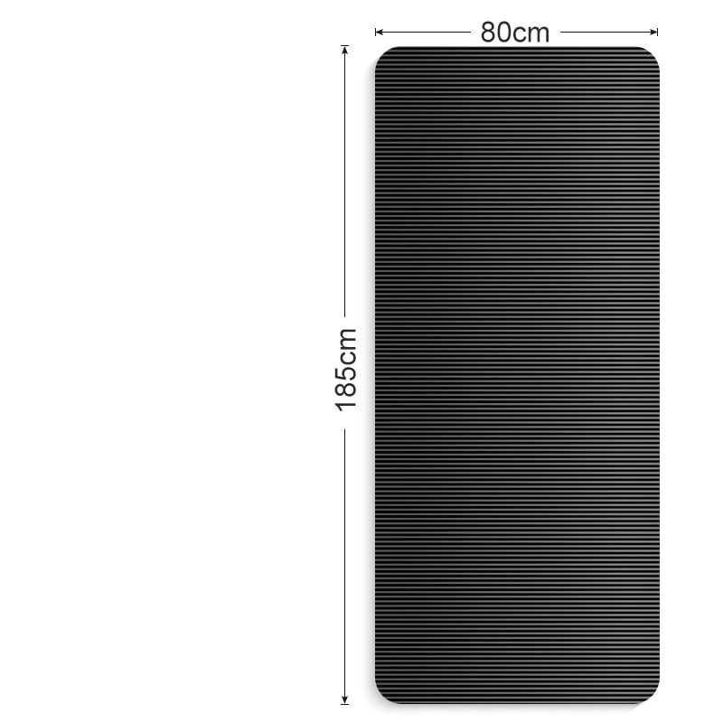 Yoga Mat and Thick Exercise with Non-Slip Ribbed Foam Cushioning 10mm - Image 6