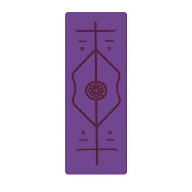 Yoga Mat Folding Exercise with Thick Non-Slip Tpe and Alignment Lines for Beginners - Image 14