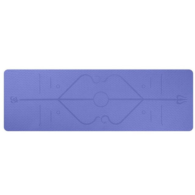 Yoga Mat Folding Exercise with Thick Non-Slip Tpe and Alignment Lines for Beginners - Image 17