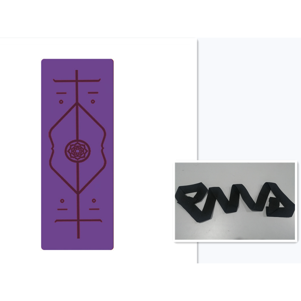 Yoga Mat Folding Exercise with Thick Non-Slip Tpe and Alignment Lines for Beginners - Image 19