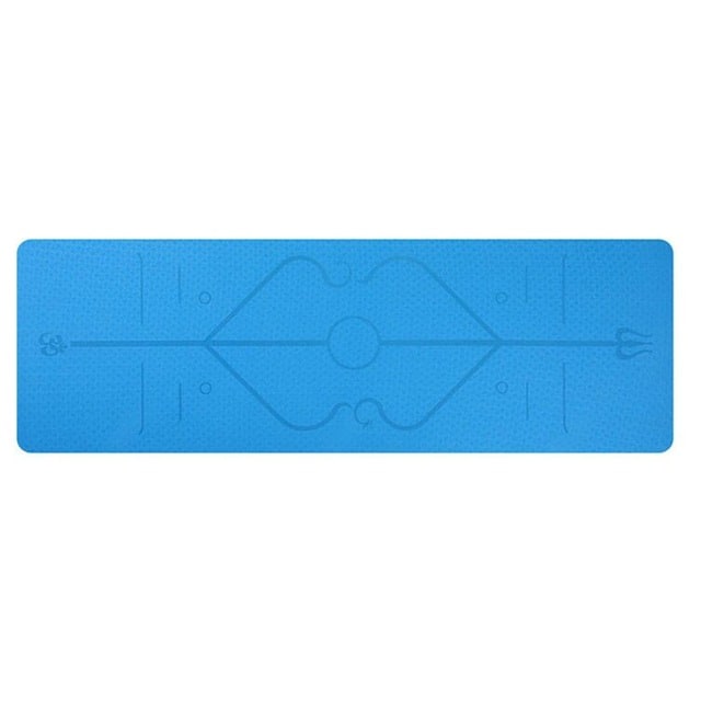 Yoga Mat Folding Exercise with Thick Non-Slip Tpe and Alignment Lines for Beginners - Image 22