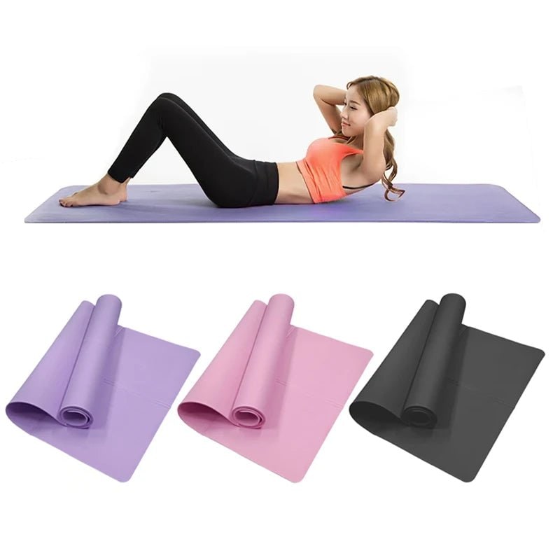 Yoga Mat for Pilates Exercise Foldable Portable Lightweight Non Slip Waterproof - Image 4