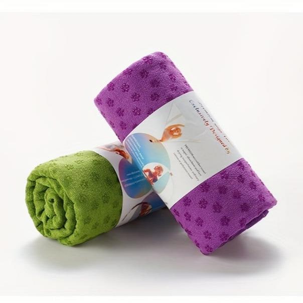 Yoga Towel for Mat Microfiber Non Slip Grip Portable Quick Dry - Image 2