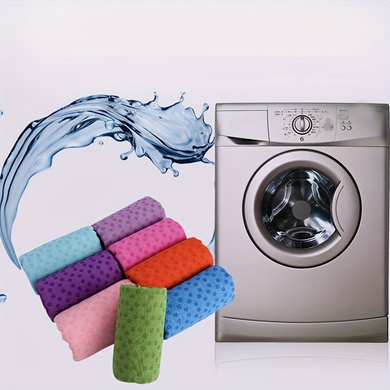 Yoga Towel for Mat Microfiber Non Slip Grip Portable Quick Dry - Image 7