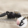 Zipper Slider Replacement Kit for Broken Repair on Jackets and Coats with Universal Thumbscrew Clamp - Image 1