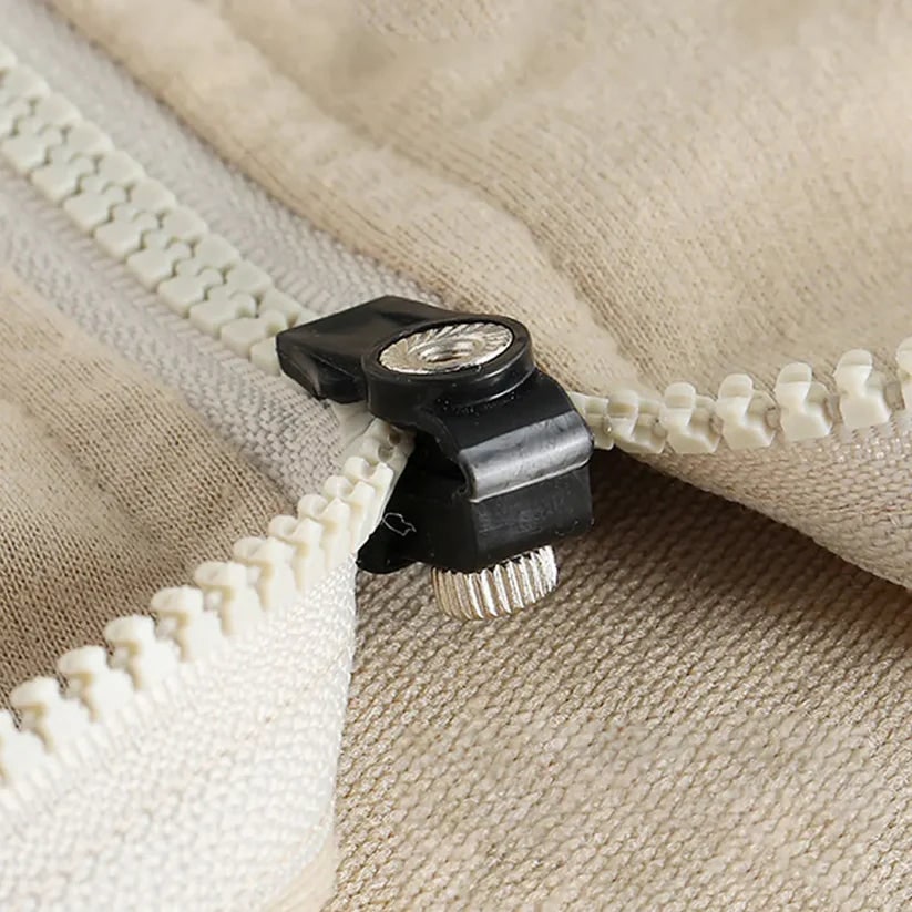 Zipper Slider Replacement Kit for Broken Repair on Jackets and Coats with Universal Thumbscrew Clamp - Image 2